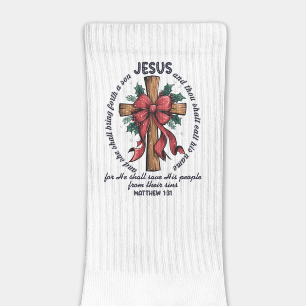 Jesus Christmas Cross Holiday Faith by Fontias