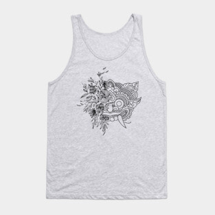 flower barong indonesia culture Tank Top