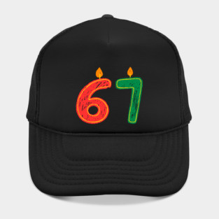 New Year's Eve 67 Candles Hat