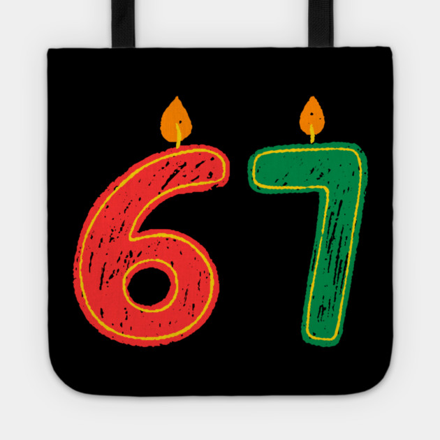 New Year's Eve 67 Candles Tote by Creatifly Graphic Tees