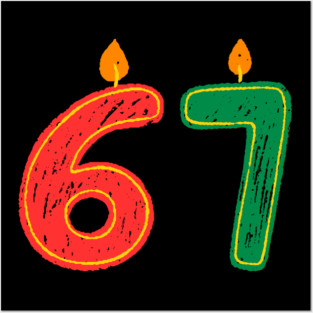New Year's Eve 67 Candles Posters and Art