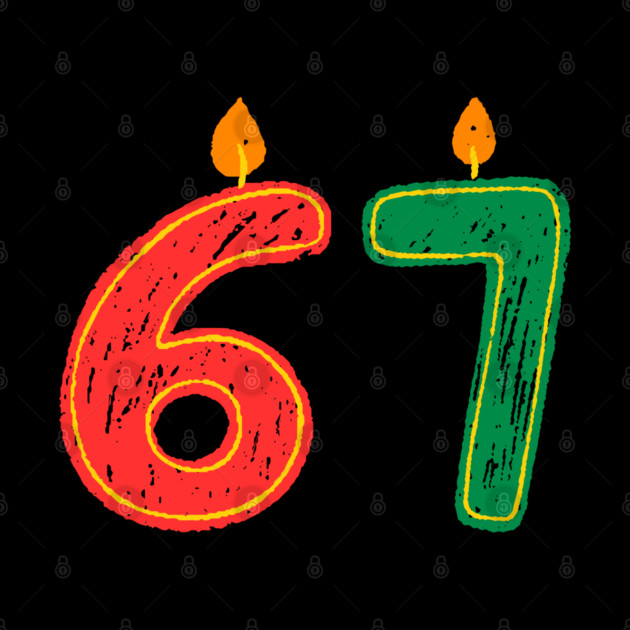 New Year's Eve 67 Candles by Creatifly Graphic Tees