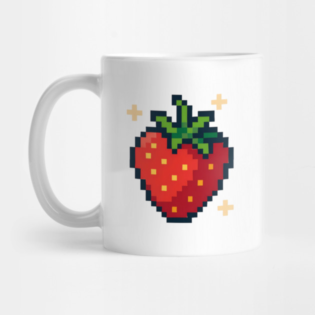 Strawberry Pixel Fruit - Summer by Midsummer Dream House