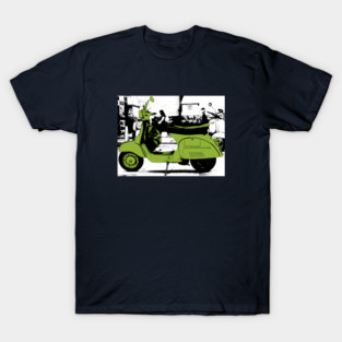 Vintage Vespa Scooter – Retro Urban Illustration T-Shirt