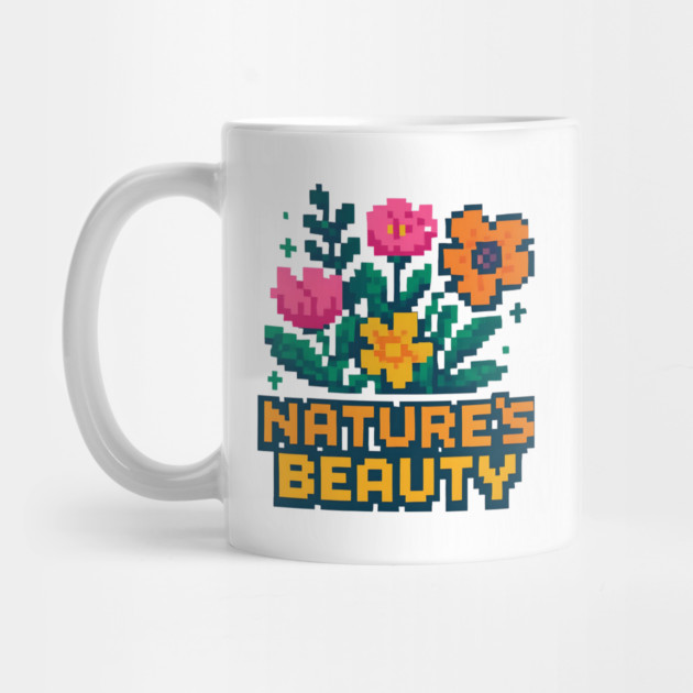 Nature's Beauty - Retro 8 Bit Pixel Flowers by Midsummer Dream House