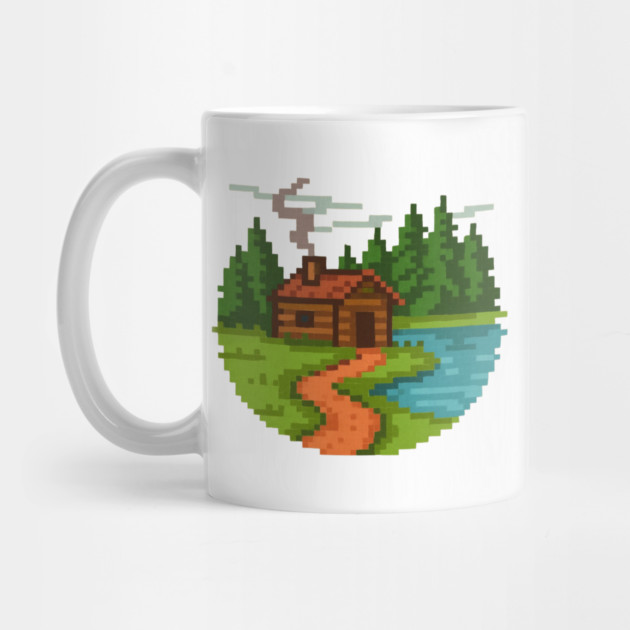 Cozy Pixel Cabin - Wooded Nature by Midsummer Dream House