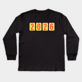 Countdown to 2026 Kids Long Sleeve T-Shirt