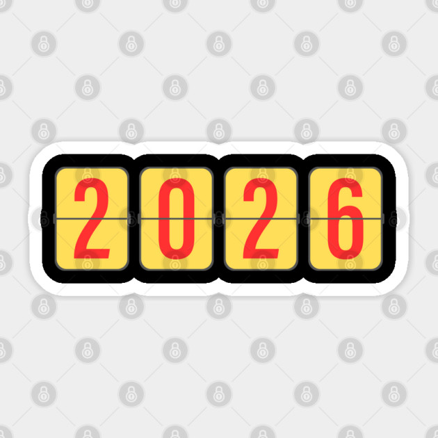 Countdown to 2026 Sticker by Creatifly Graphic Tees