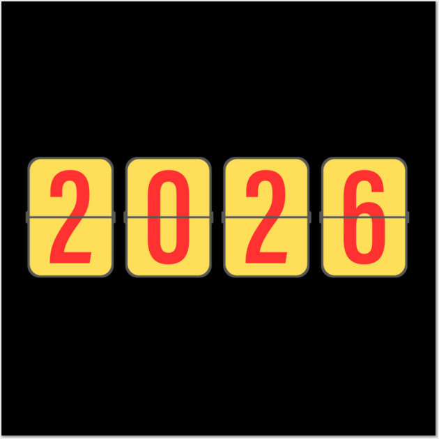 Countdown to 2026 Wall Art by Creatifly Graphic Tees