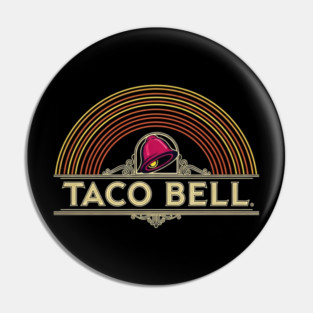 Taco Bell Retro Sunset Arcs Pin