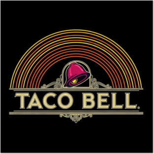 Taco Bell Retro Sunset Arcs Posters and Art