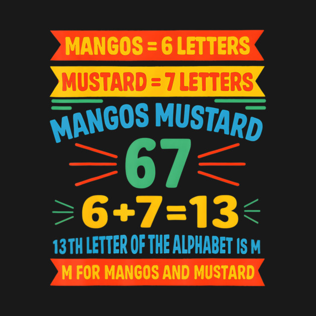 gos Mustard 67 Alphabet Code M For Gen Z - Funny Alphabet Code - T ...