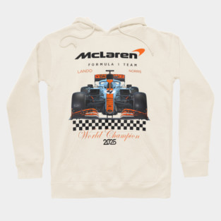 Lando Norris F1 World Champion Crewneck Sweatshirt  McLaren Formula 1 2025 Racing Design  LN4 Fan Hoodie
