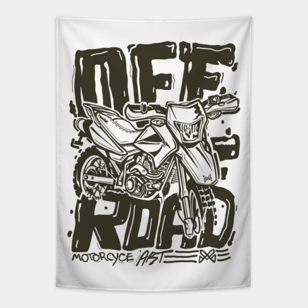 honda xr motorcycle Tapestry by monsalveautos