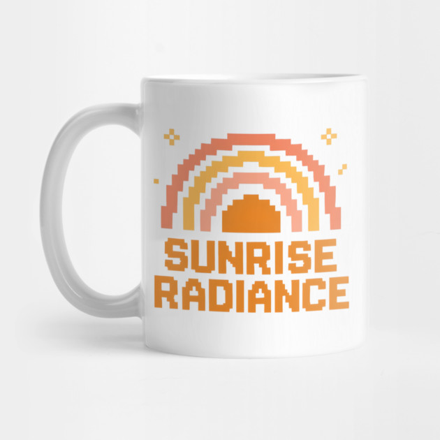Sunrise Radiance - Orange Sunny Pixel by Midsummer Dream House