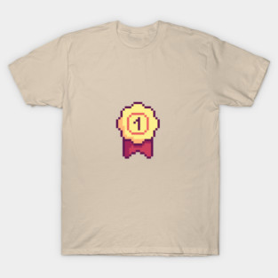 Pixel Gold Medal – Study Goals | Achievement | Motivation & Success | Rewards Sticker T-Shirt