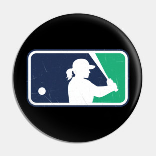 Junior Baseball Logo Woman Pin