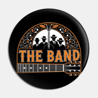 The Band Guitar Silhouette Pin