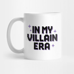 In My Villain Era - Purple and Black Bookish Pixel Mug