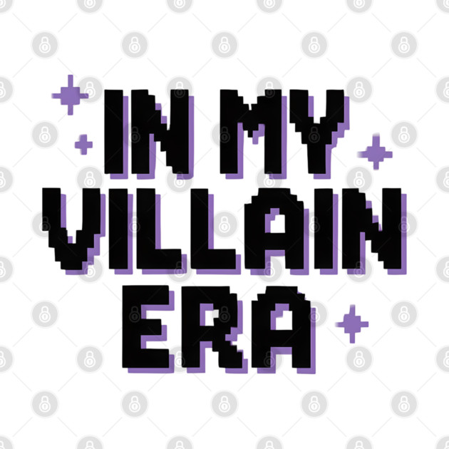 In My Villain Era - Purple and Black Bookish Pixel by Midsummer Dream House