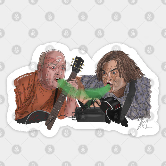 Pick of Destiny: JB and KG Record Sticker by 51Deesigns