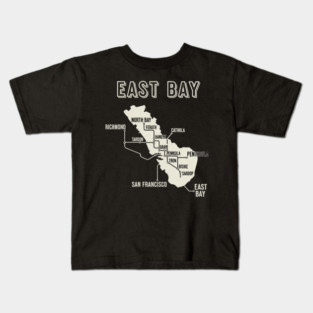 East Bay Subway Map Style Kids T-Shirt