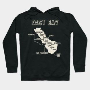 East Bay Subway Map Style Hoodie