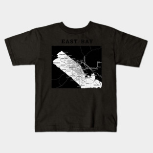 East Bay Map Kids T-Shirt