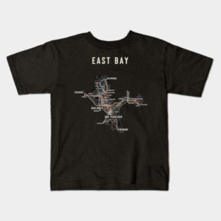 East Bay Transit Map Kids T-Shirt