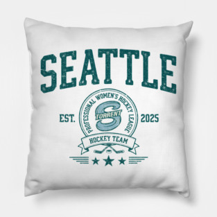 PWHL Seattle Torrent Women’s Ice Hockey Elite Force Pillow