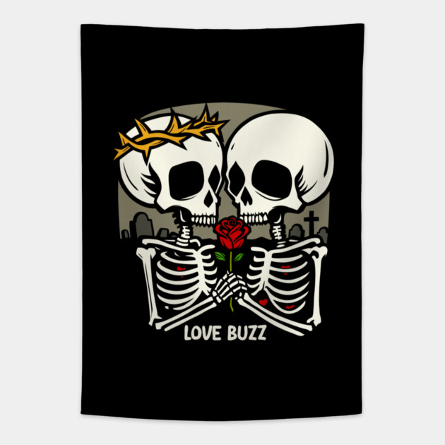 LOVE BUZZ Tapestry by artslaves