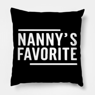 Nanny’S Favorite Funny Grandparent Grandchild Vintage Pillow