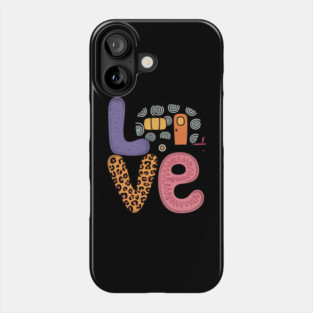 Love Camper Camping Travel Trailer, Happy Camper for Women Adventure for Her Travel Gift Cute Camping Phone Case