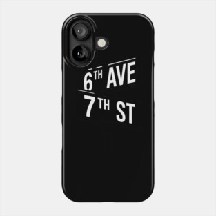 Street Sign Avenue and Street Design Phone Case