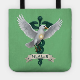 Caladrius Healer Bird Emblem Tote