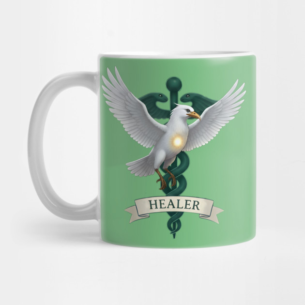 Caladrius Healer Bird Emblem by DonWillisJrArt