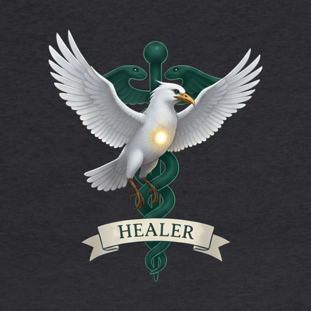 Caladrius Healer Bird Emblem by DonWillisJrArt