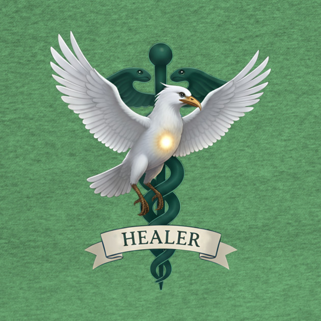 Caladrius Healer Bird Emblem by DonWillisJrArt