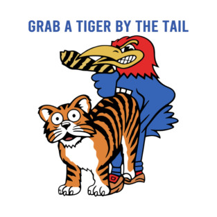Grab A Tiger By The Tail Tiger With Bird Saying T-Shirt