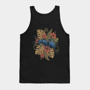 Blue Ant Tropical Illustration Tank Top