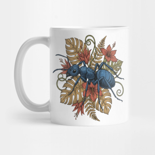Blue Ant Tropical Illustration by BirdsnStuff