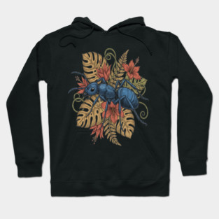Blue Ant Tropical Illustration Hoodie
