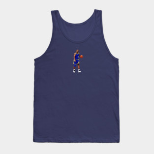 Tim Hardaway Vector Dribble Blue Qiangy Tank Top
