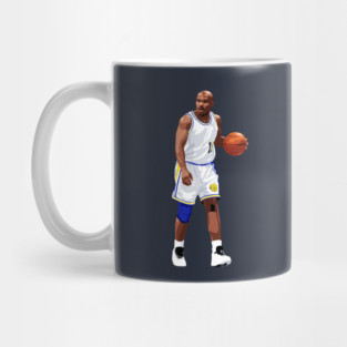 Tim Hardaway Vector Dribble White Qiangy Mug