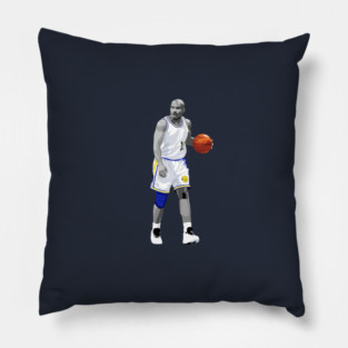 Tim Hardaway Vector Dribble White Silver Qiangy Pillow