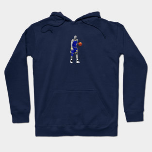Tim Hardaway Vector Dribble Blue Silver Qiangy Hoodie