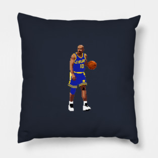 Tim Hardaway Pixel Dribble Blue Qiangy Pillow
