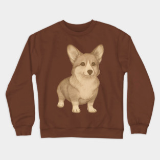 Cute Vintage Style Corgi Art Crewneck Sweatshirt
