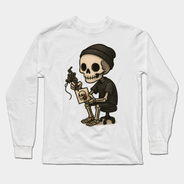 tattoo apprentice Long Sleeve T-Shirt by Demian Stipatio