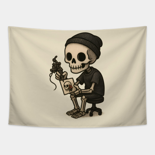 tattoo apprentice Tapestry by Demian Stipatio